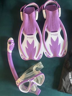 Cressi Blulove Snorkel Set with Fins and Mask