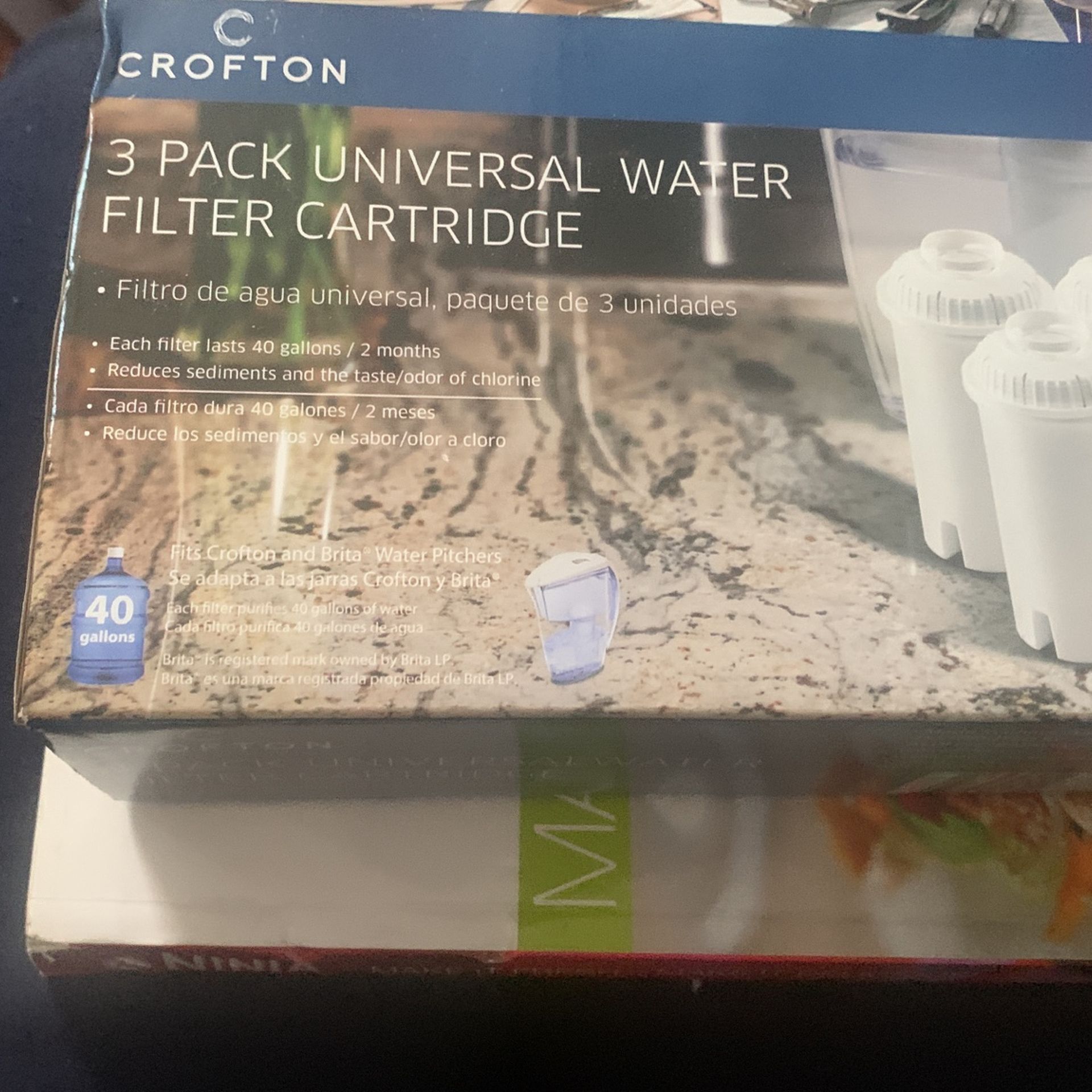 Crofton 3 pack universal water filter cartridge