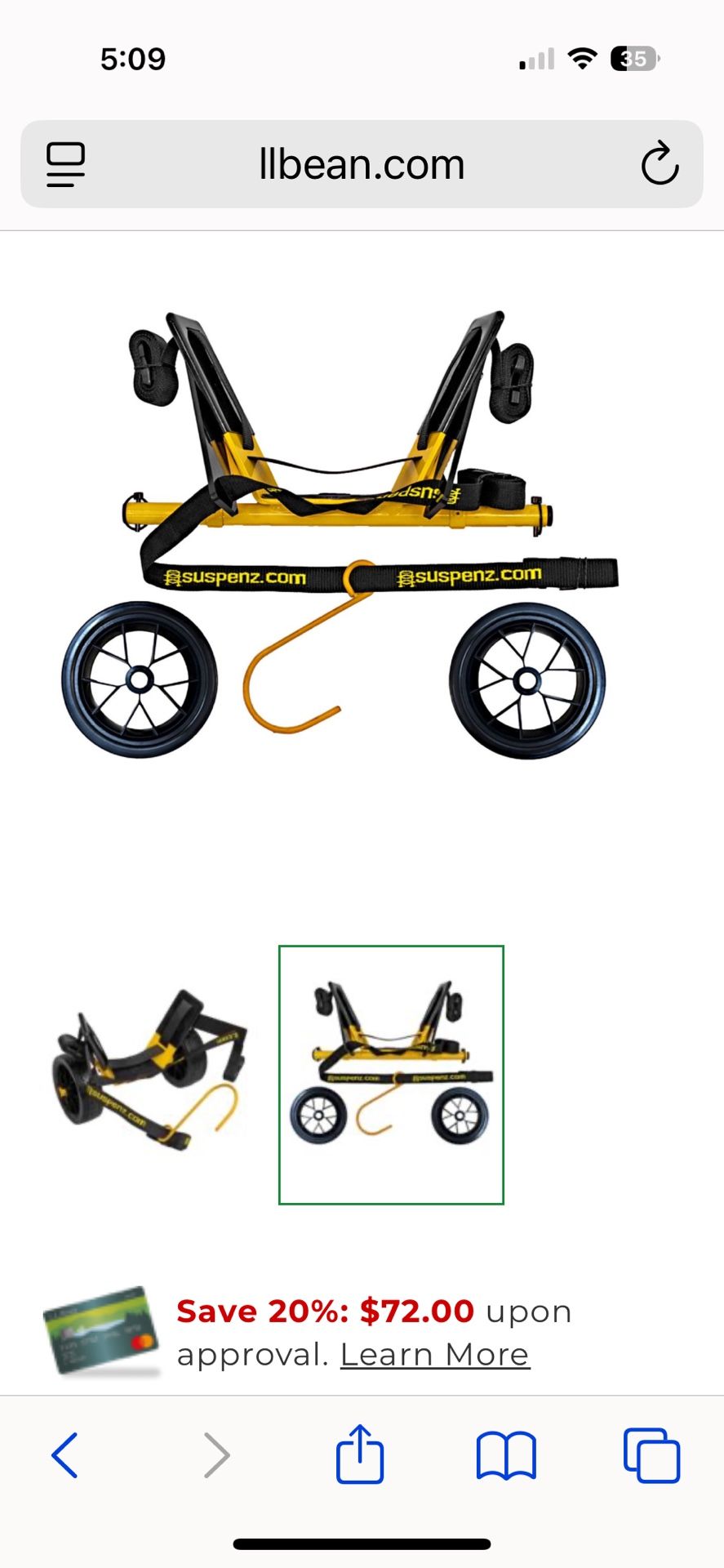Stowable Kayak Airless Cart -new
