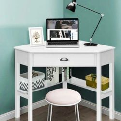New White Corner Desk/ New Cornee Table