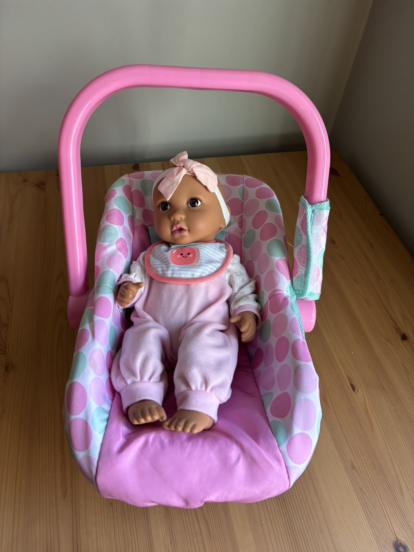 Baby Doll With Car Seat Lot Cute! 