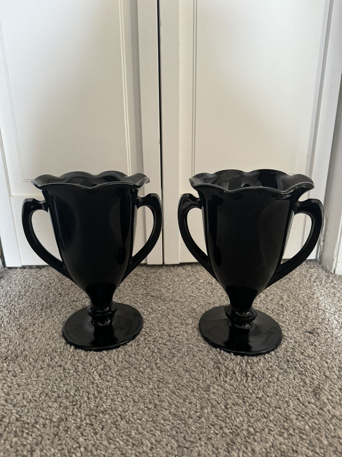 Black Amethyst Living Cup Vases