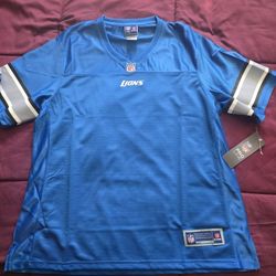 Woman NFL Lions Blank Jersey- Large