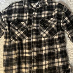 black and white flannel