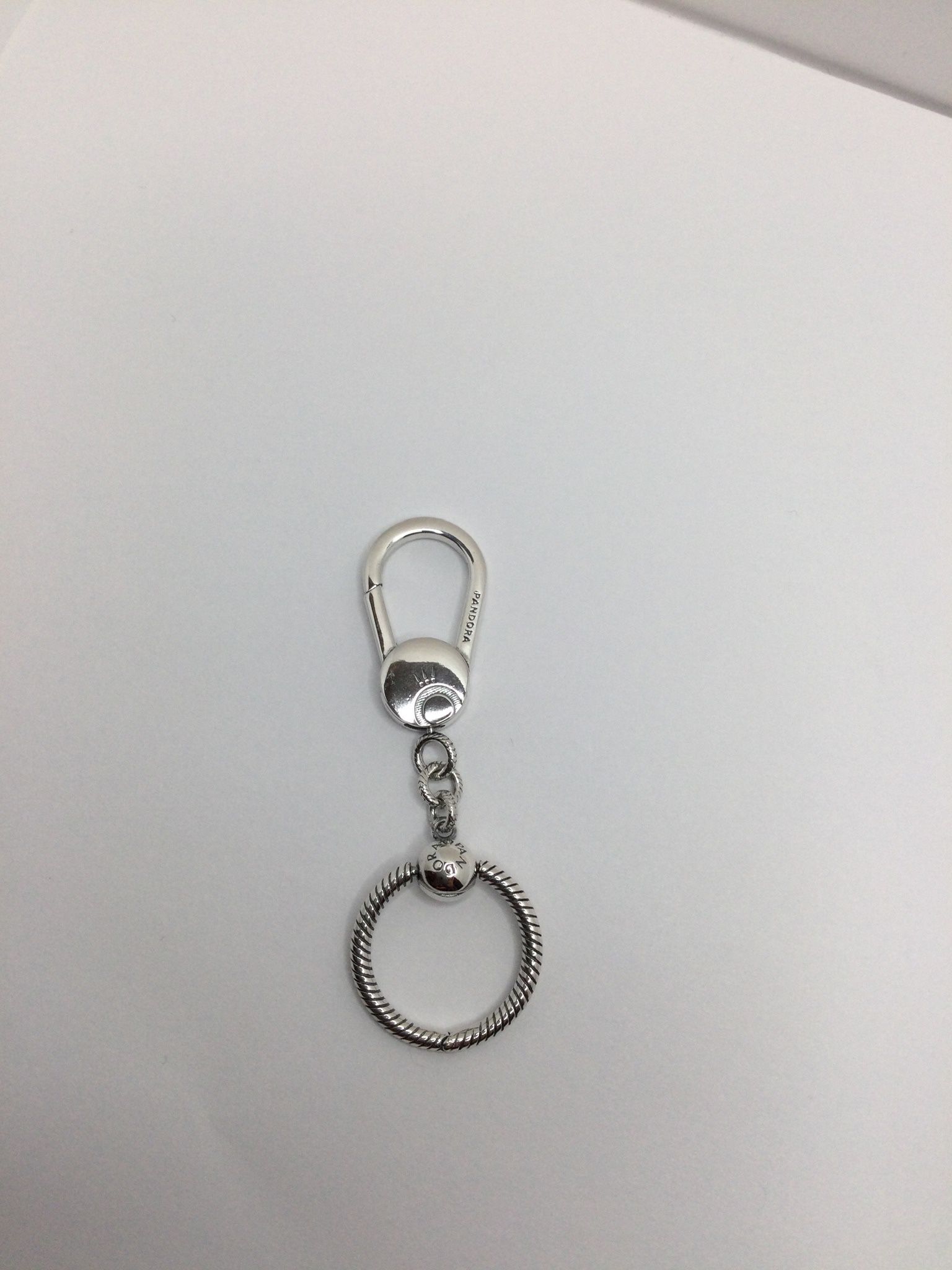 Sterling Silver Short Keychain 