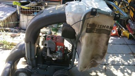 Self propelled Leaves Vacuum and Chipper Shredder.