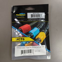 6 Hose Color Tags for Black Refrigerant Hoses