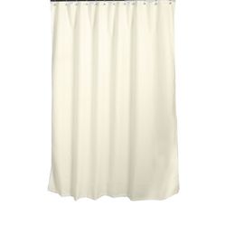 70-in W X 70-in L Ivory Solid Polyester Shower Curtain 