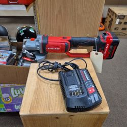 Craftsman 20 Volt Brushless Grinder With Battery And Charger CMCG400