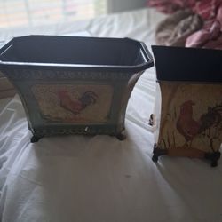 Chicken Print Cannisters 