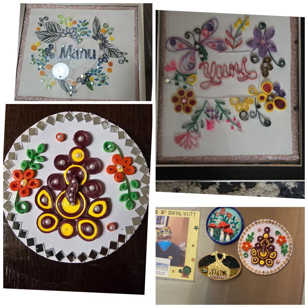 Costomized quilling photo frames