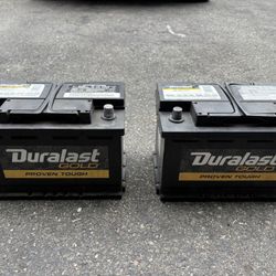 Duralast Gold Car Batteries – Like New (1 Year Old)