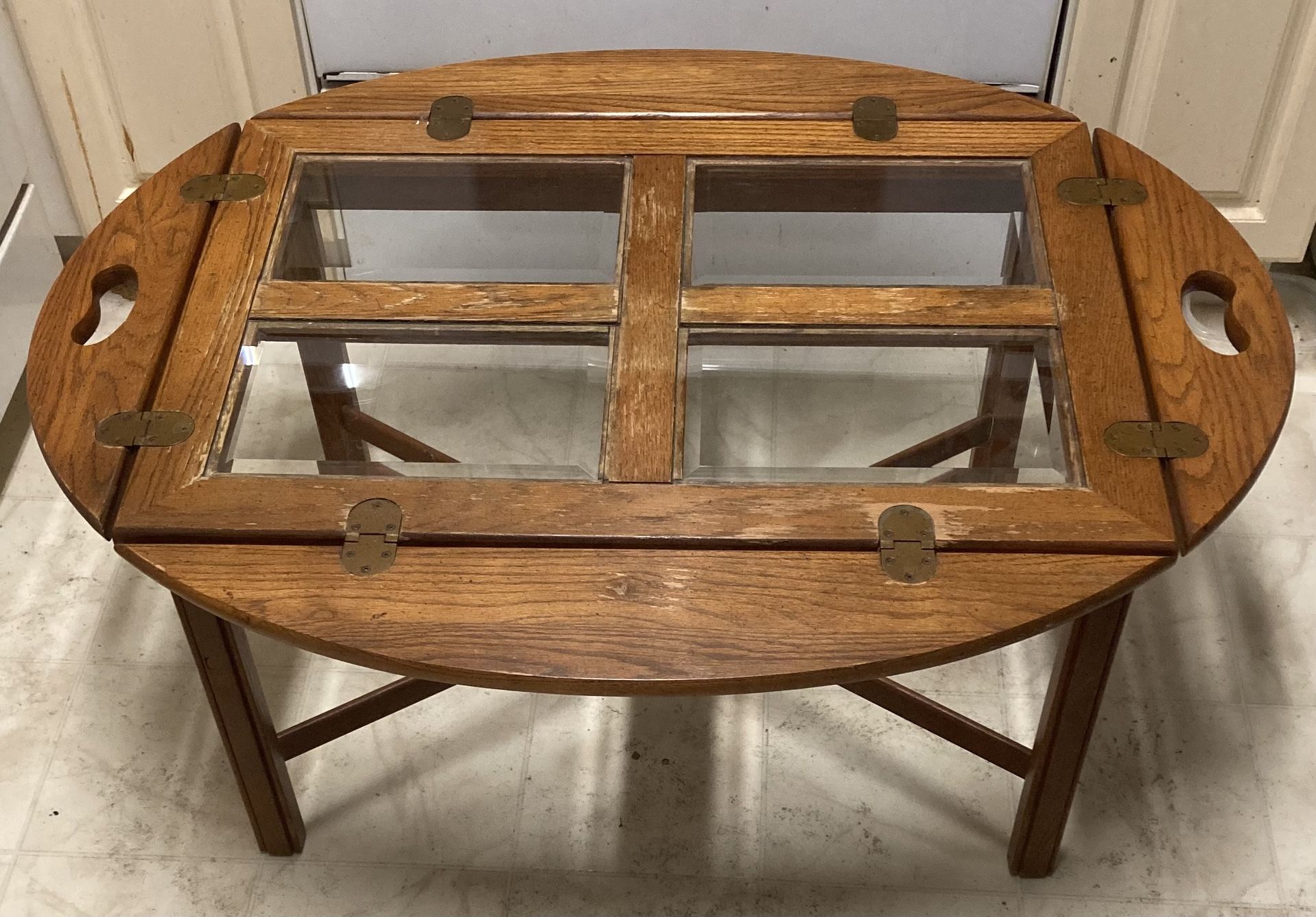Mid Century Modern Butter Coffee Tray Table
