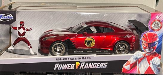 Jada Power Rangers Red Ranger & 2009 Nissan GT-R Die Cast Set