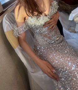 Diamond prom dress