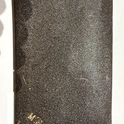 Vintage leather wallet book