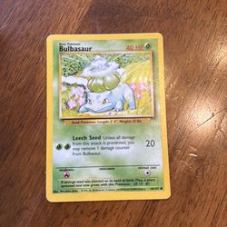 Bulbasaur Pokémon card