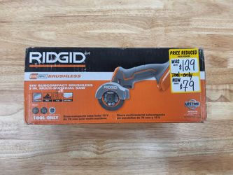RIDGID 18V Subcompact Brushless 3-In. Multi-Material Saw