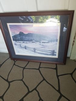 Limited Edition Pilot Mtn Print "Sunday Morning "