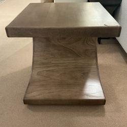 C Shaped End Table