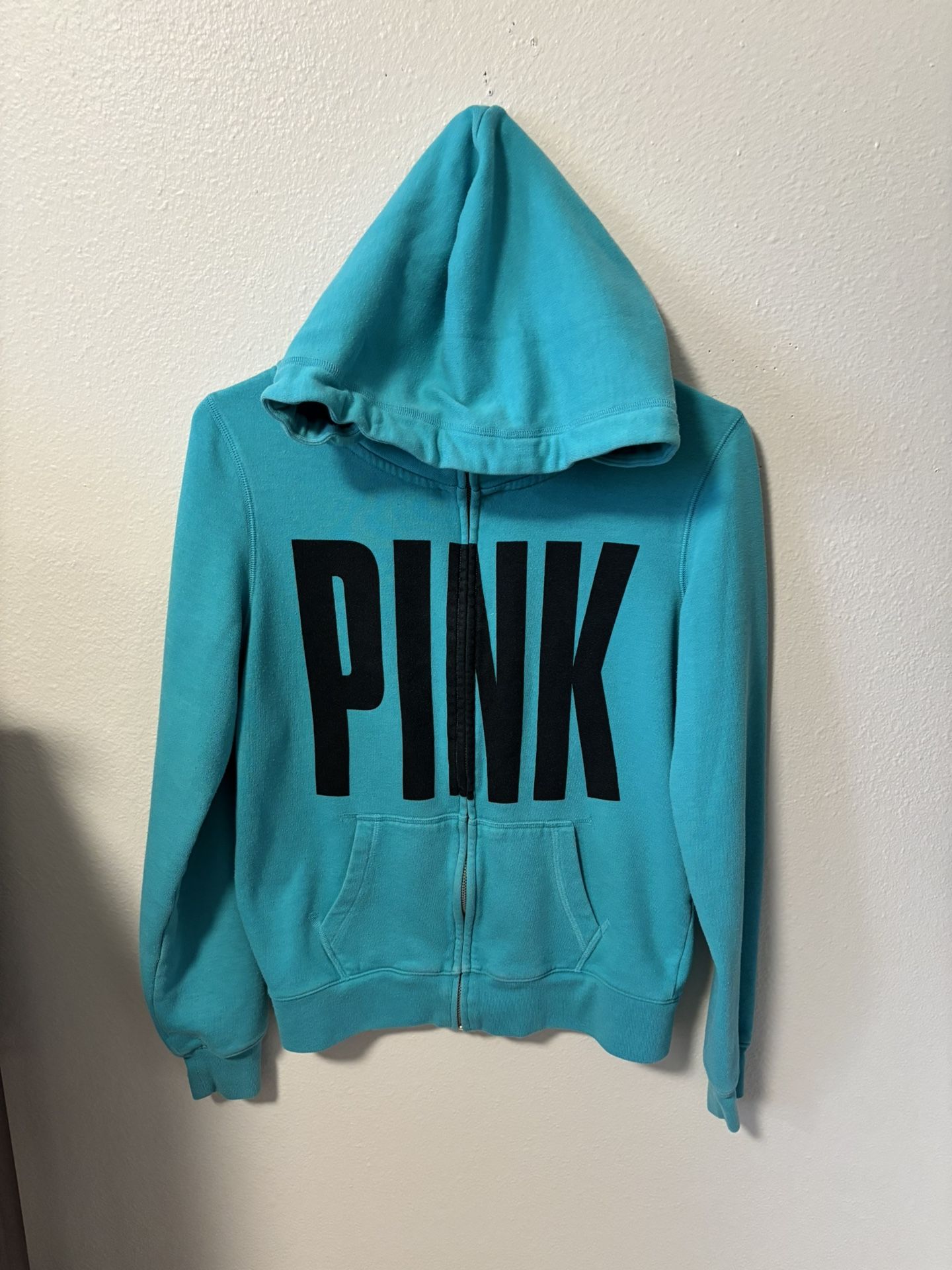 Womens Victoria Secret Pink Zip Up Hoodie 