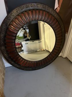 Pressed Tin mirror