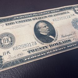 $20 1914. Banknote USA. Collectible 