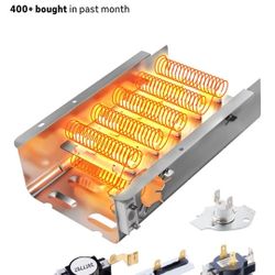 Dryer Heating Element Kit, 5400W 240V, Compatible with Whirlpool, Kenmore, Maytag, Roper, Estate, Inglis, KitchenAid, Crosley, Amana etc.
MISSING THE 