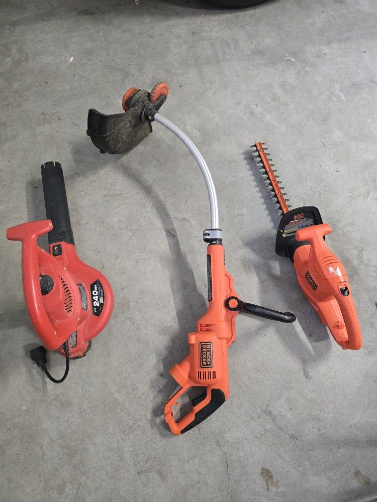 Lawn Trimmer, Leaf Blower, Hedge Trimmer