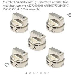Lg Or Kenmore Universal Stove Knobs ReplacementsLg Or Kenmore Universal Stove Knobs Replacements