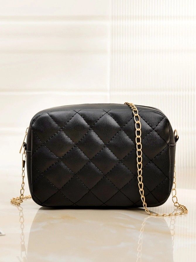 New, Mini Quilted Chain Crossbody Bag