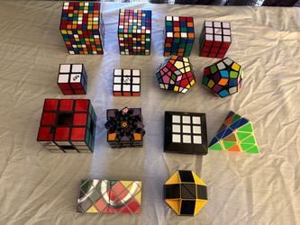 Various Rubik’s style puzzle cubes