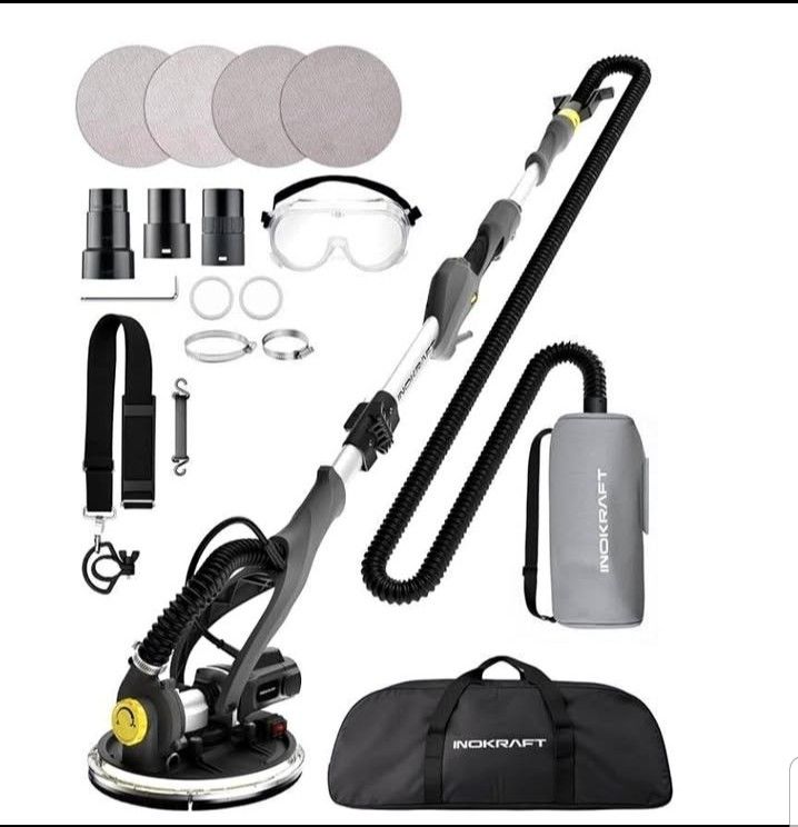 Drywall Sander With Vacuum, Attachment, Popcorn Ceiling Removal Tool
