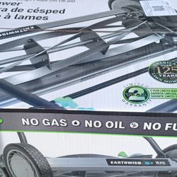 New In Box Earthwise 1816-18EW 18-Inch 5-Blade Push Reel Lawn Mower, Grey
