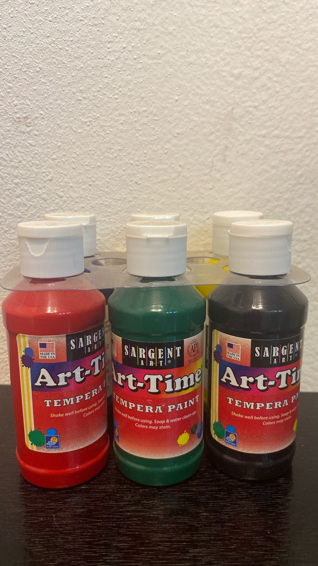 14 Puzzles Set &. Art-time Tempera Paint 6 Pieces & Glass Chess