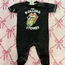 the rolling stones baby onesie