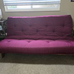 Wood Frame And Cushio/mattress Futon 