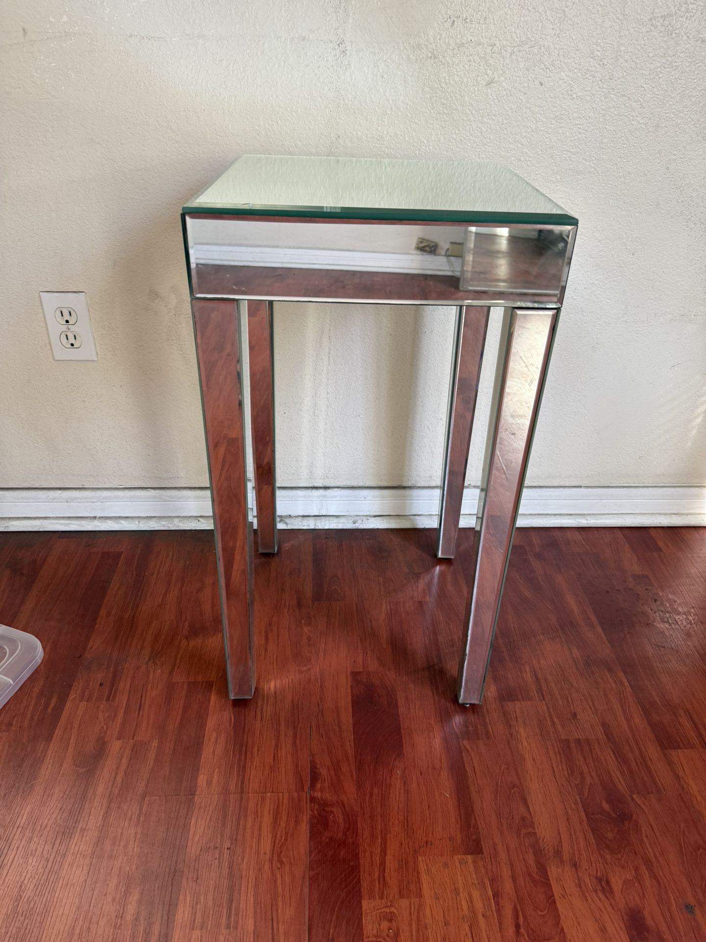 Mirrored End Table
