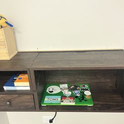 Floating Wooden Wall Desk! 