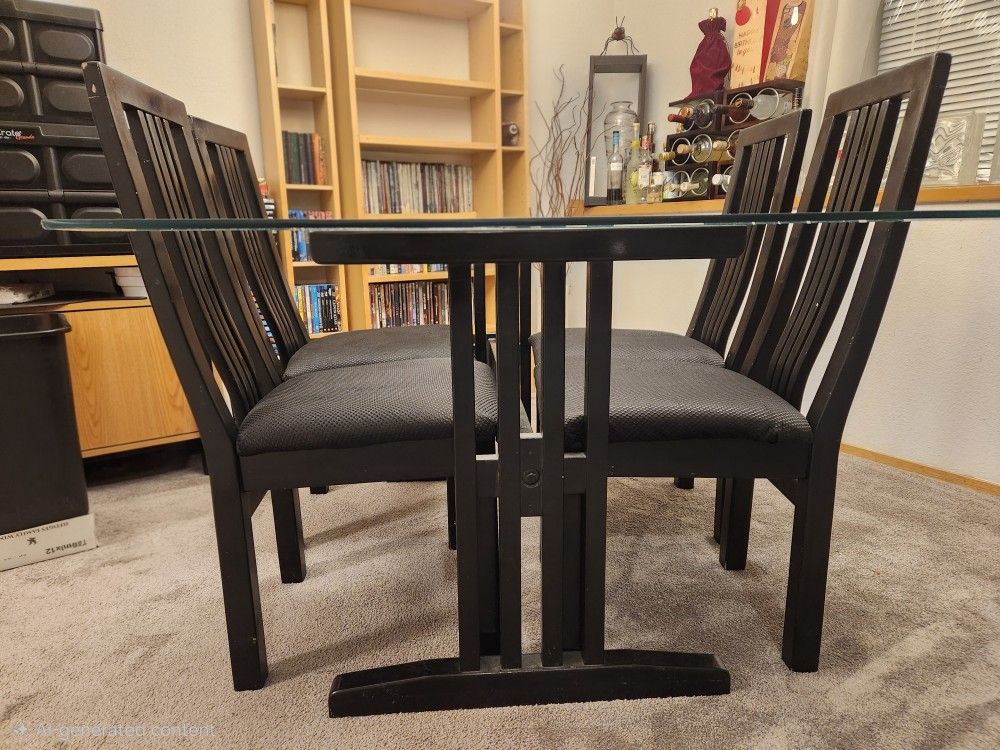 Dinningroom Table And Four Chairs