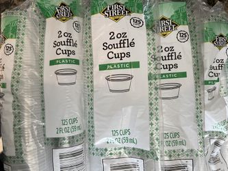 8 Bags of Soufflé Cups 2oz, 1000 Total Cups!