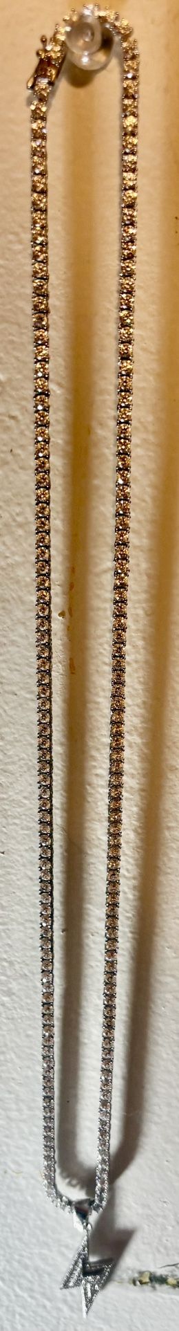 Stainless Steel Tennis Chain 24inches With The Pendant 100% Silver