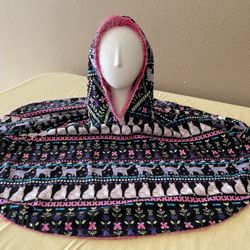 TODDLER-CHILD TIGER CATS • PONCHO • REVERSIBLE 