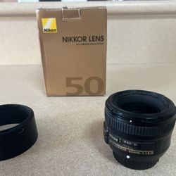 Nikkor lens AF-S 50mm/1.8G