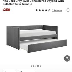 Grey Daybed with Trundle