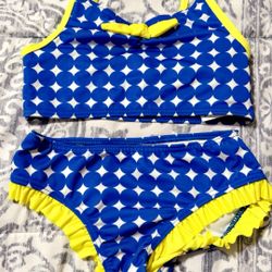 New Girls 2 Piece Bathing Suit Sz 6