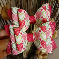 Valentine's little Girl Hair Bows