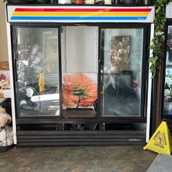 True Three Door  Display Fridge 