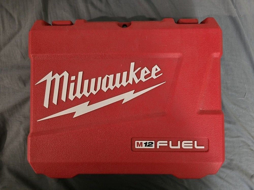 MILWAUKEE M12 HAMMER DRILL WITH BATTERIES AND CHARGER