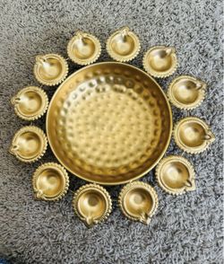 Diya decoration plate
